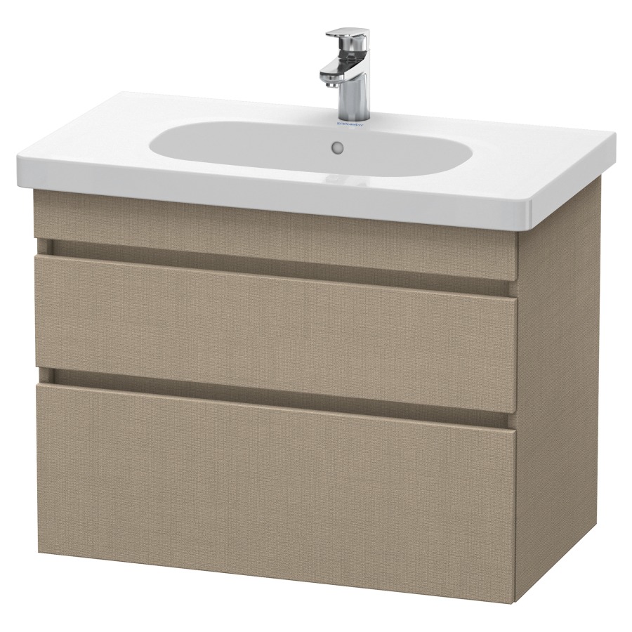 Élément inférieur DURASTYLE
80,0 x 61,0 x 45,3 cm
suspendu, élément à 2 tiroirs
découpe pour siphon et cache
métallique inslus
pour lavabo 034 285