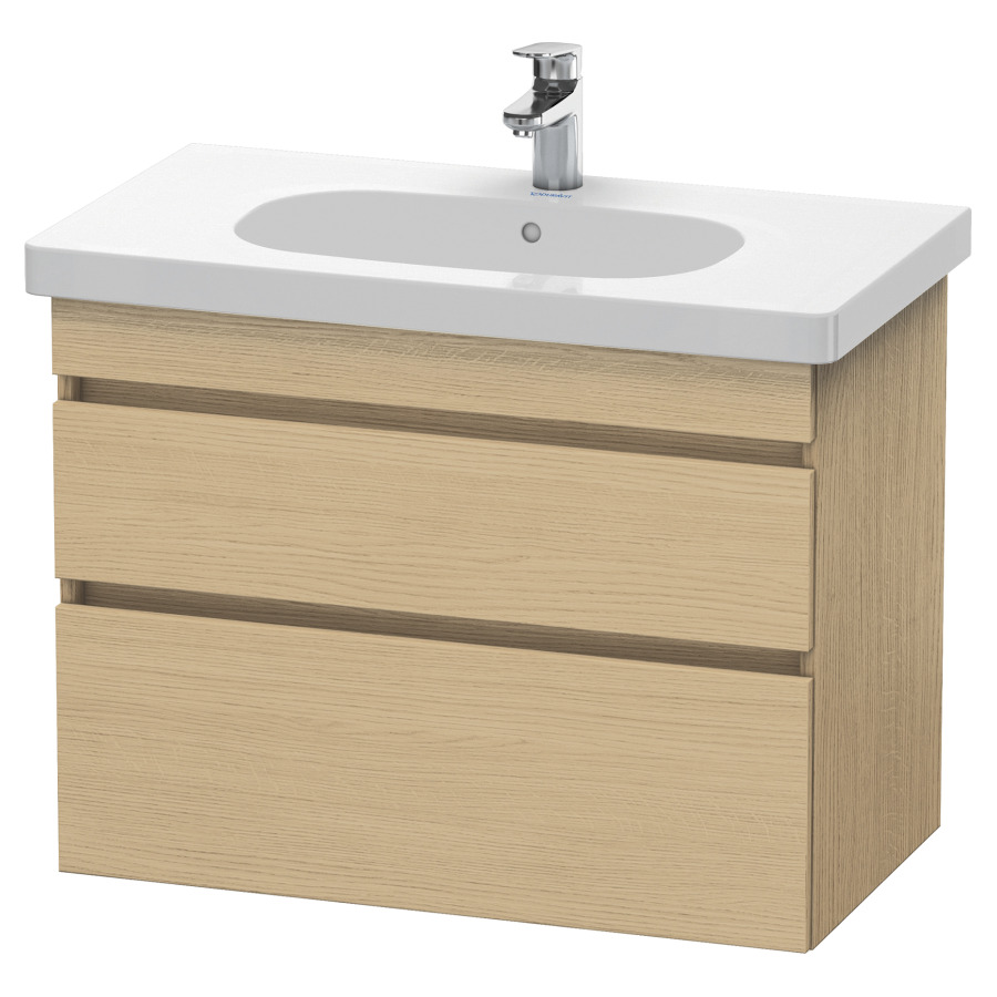 Élément inférieur DURASTYLE
80,0 x 61,0 x 45,3 cm
suspendu, élément à 2 tiroirs
découpe pour siphon et cache
métallique inslus
pour lavabo 034 285