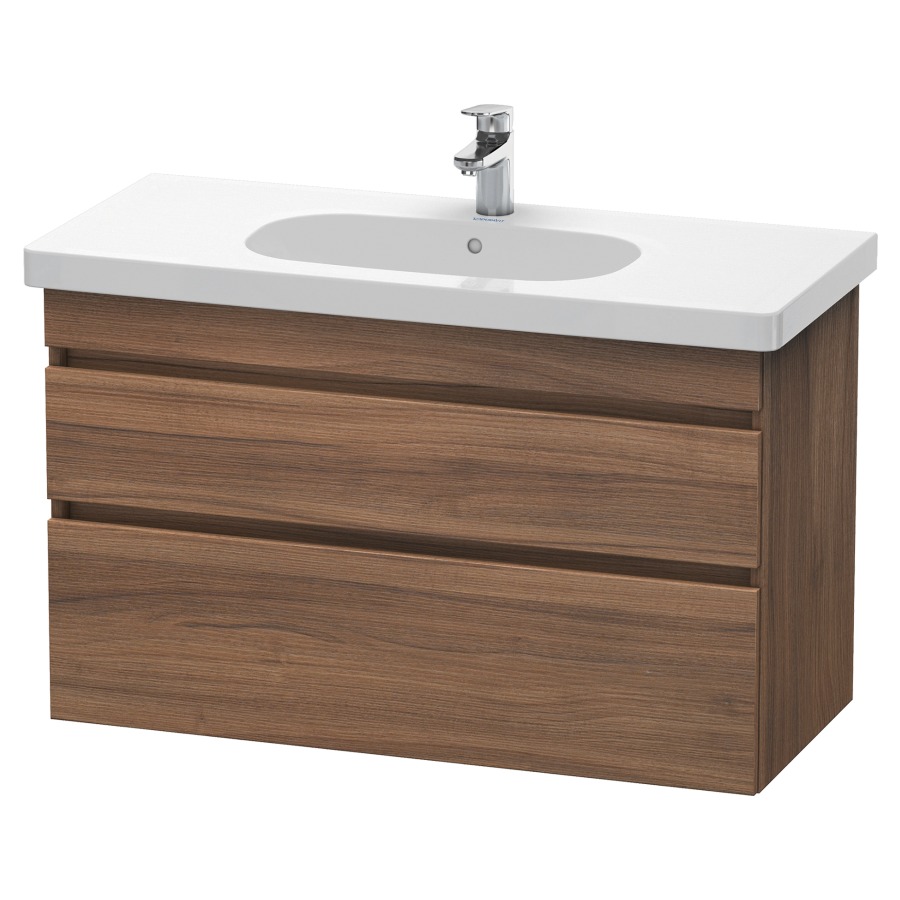 Élément inférieur DURASTYLE
100,0 x 61,0 x 45,3 cm
suspendu, élément à 2 tiroirs
découpe pour siphon et cache
métallique inslus
pour lavabo 034 210