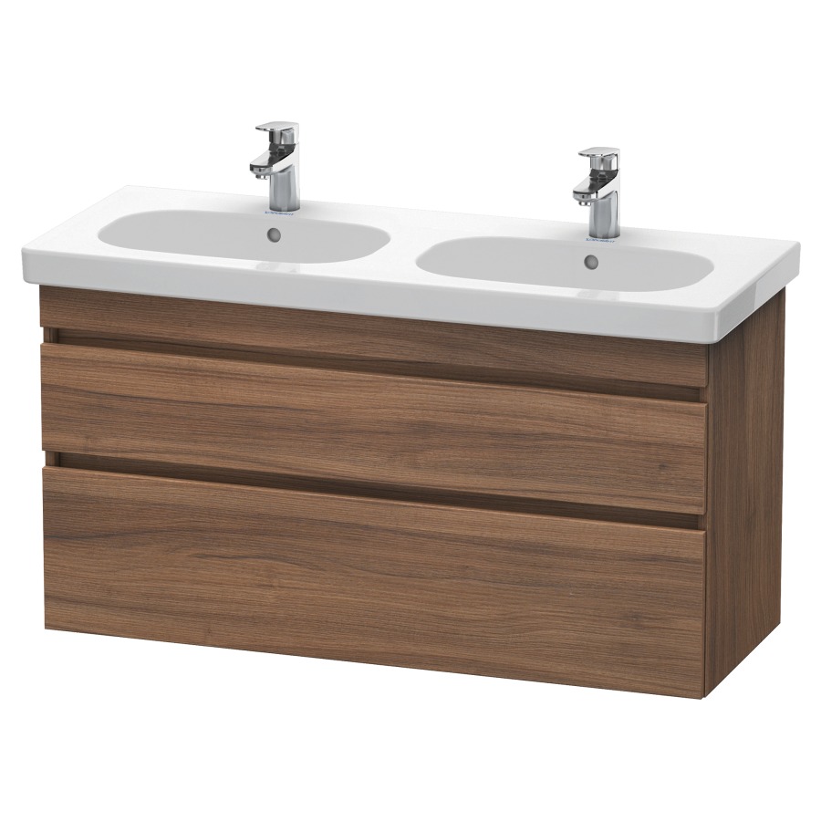 Élément inférieur DURASTYLE
115,0 x 61,0 x 45,3 cm
suspendu, élément à 2 tiroirs
découpe pour siphon et cache
métallique inslus
pour lavabo 034 812