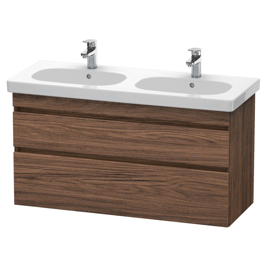 Élément inférieur DURASTYLE
115,0 x 61,0 x 45,3 cm
suspendu, élément à 2 tiroirs
découpe pour siphon et cache
métallique inslus
pour lavabo 034 812