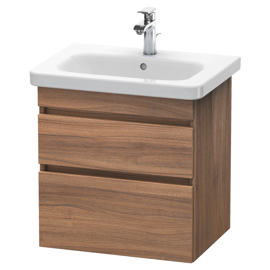 Élément inférieur DURASTYLE
58,0 x 61,0 x 44,8 cm
suspendu, élément à 2 tiroirs
découpe pour siphon et cache
métallique inslus
pour lavabo 232 065