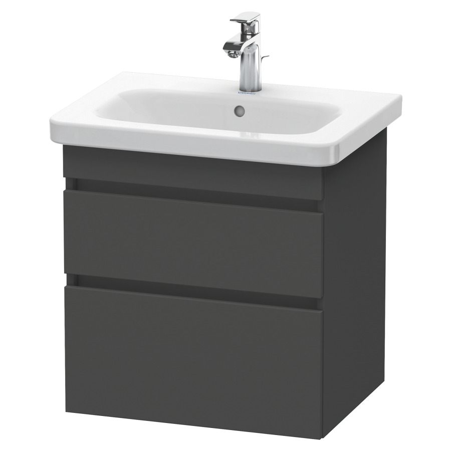Élément inférieur DURASTYLE
58,0 x 61,0 x 44,8 cm
suspendu, élément à 2 tiroirs
découpe pour siphon et cache
métallique inslus
pour lavabo 232 065