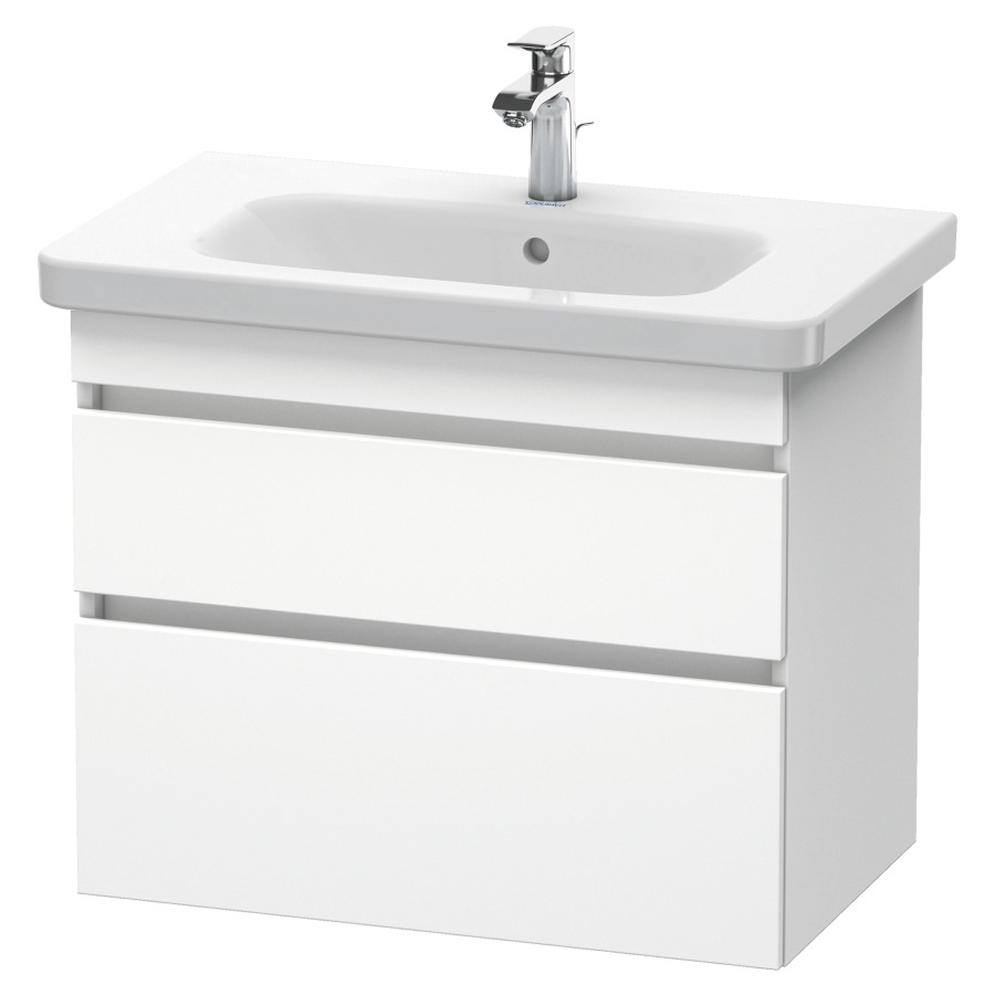 Élément inférieur DURASTYLE
73,0 x 61,0 x 44,8 cm
suspendu, élément à 2 tiroirs
découpe pour siphon et cache
métallique inslus
pour lavabo 232 080
