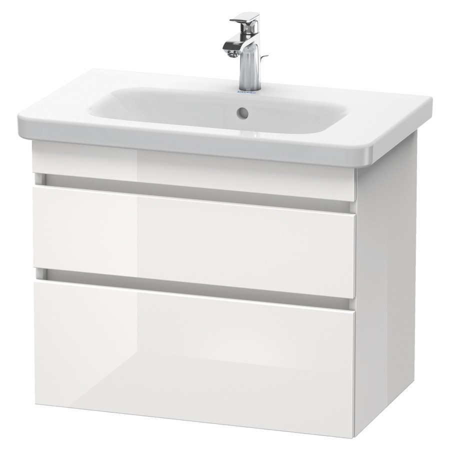 Élément inférieur DURASTYLE
73,0 x 61,0 x 44,8 cm
suspendu, élément à 2 tiroirs
découpe pour siphon et cache
métallique inslus
pour lavabo 232 080