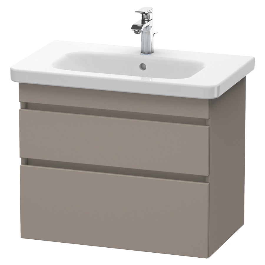 Élément inférieur DURASTYLE
73,0 x 61,0 x 44,8 cm
suspendu, élément à 2 tiroirs
découpe pour siphon et cache
métallique inslus
pour lavabo 232 080