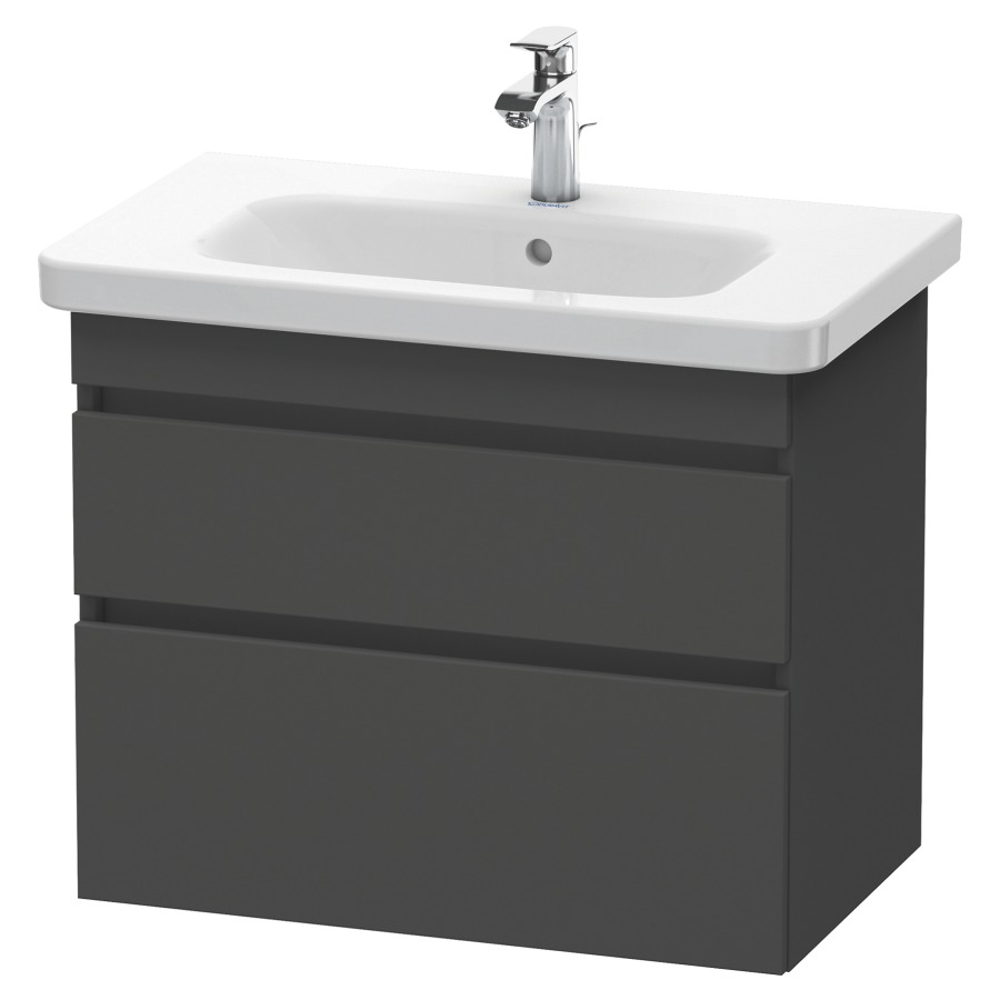 Élément inférieur DURASTYLE
73,0 x 61,0 x 44,8 cm
suspendu, élément à 2 tiroirs
découpe pour siphon et cache
métallique inslus
pour lavabo 232 080