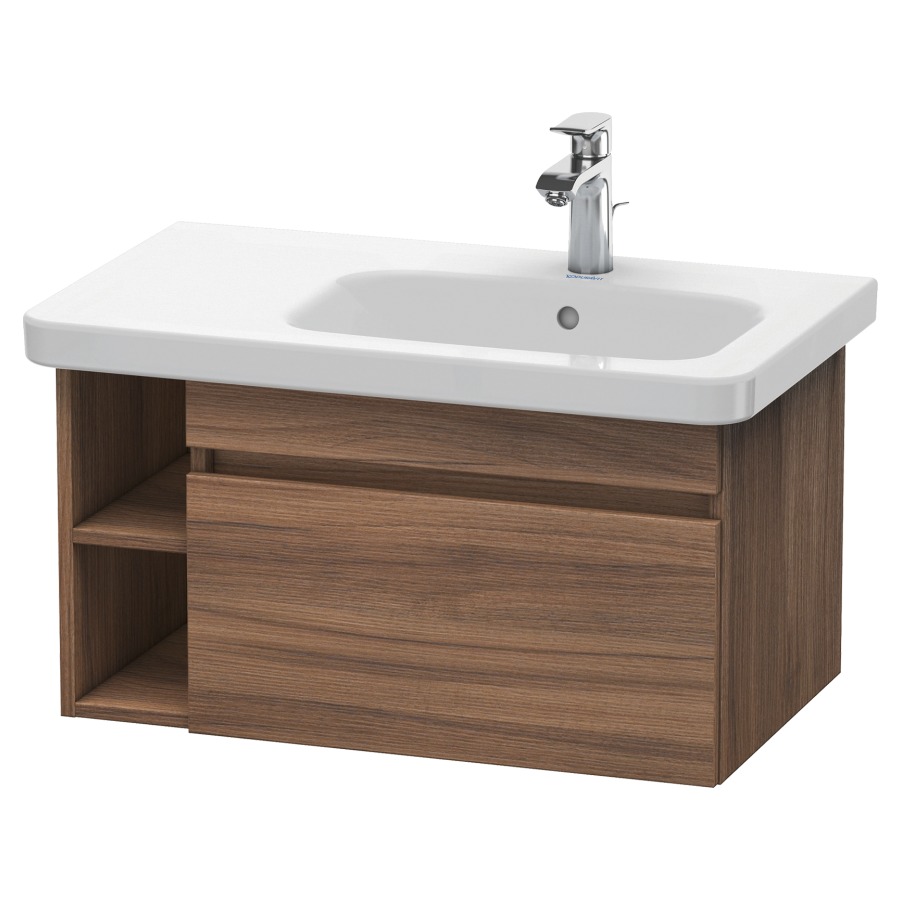 Élément inférieur DURASTYLE
73,0 x 39,8 x 44,8 cm
suspendu, élément à 1 tiroir
pour lavabo 232 012, lavabo à
droite