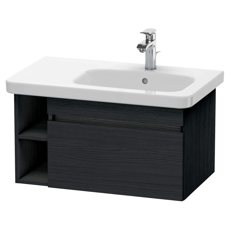Élément inférieur DURASTYLE
73,0 x 39,8 x 44,8 cm
suspendu, élément à 1 tiroir
pour lavabo 232 012, lavabo à
droite