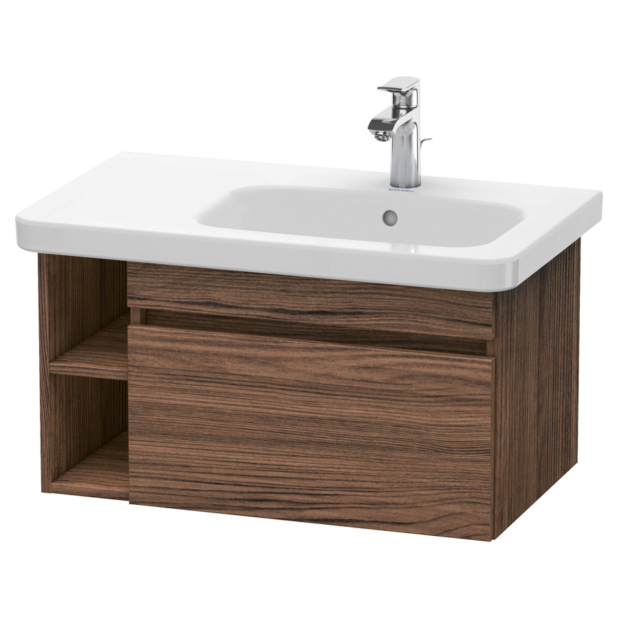 Élément inférieur DURASTYLE
73,0 x 39,8 x 44,8 cm
suspendu, élément à 1 tiroir
pour lavabo 232 012, lavabo à
droite