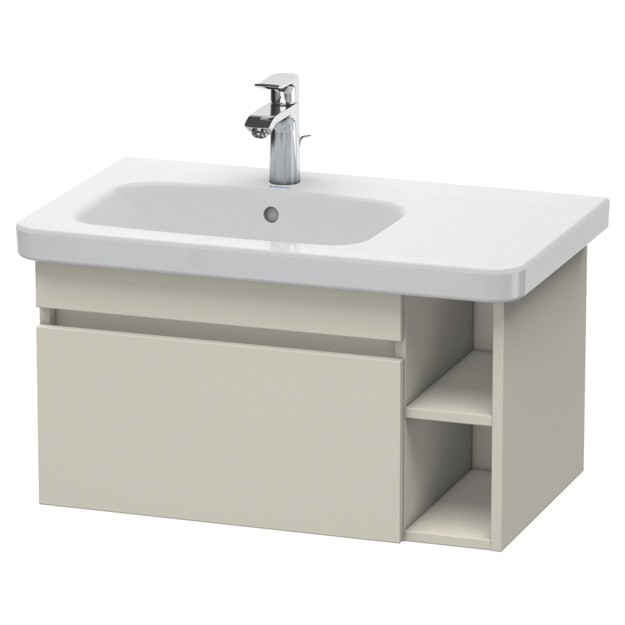 Élément inférieur DURASTYLE
73,0 x 39,8 x 44,8 cm
suspendu, élément à 1 tiroir
pour lavabo 232 012, lavabo à
gauche