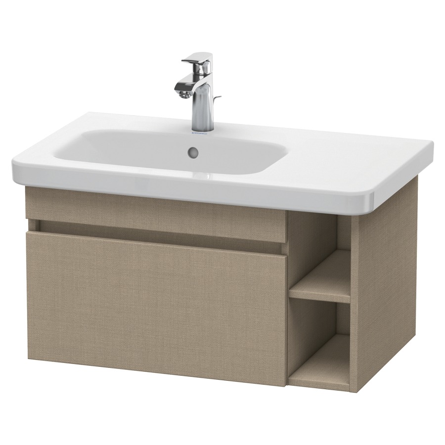 Élément inférieur DURASTYLE
73,0 x 39,8 x 44,8 cm
suspendu, élément à 1 tiroir
pour lavabo 232 012, lavabo à
gauche