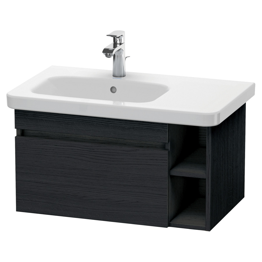 Élément inférieur DURASTYLE
73,0 x 39,8 x 44,8 cm
suspendu, élément à 1 tiroir
pour lavabo 232 012, lavabo à
gauche