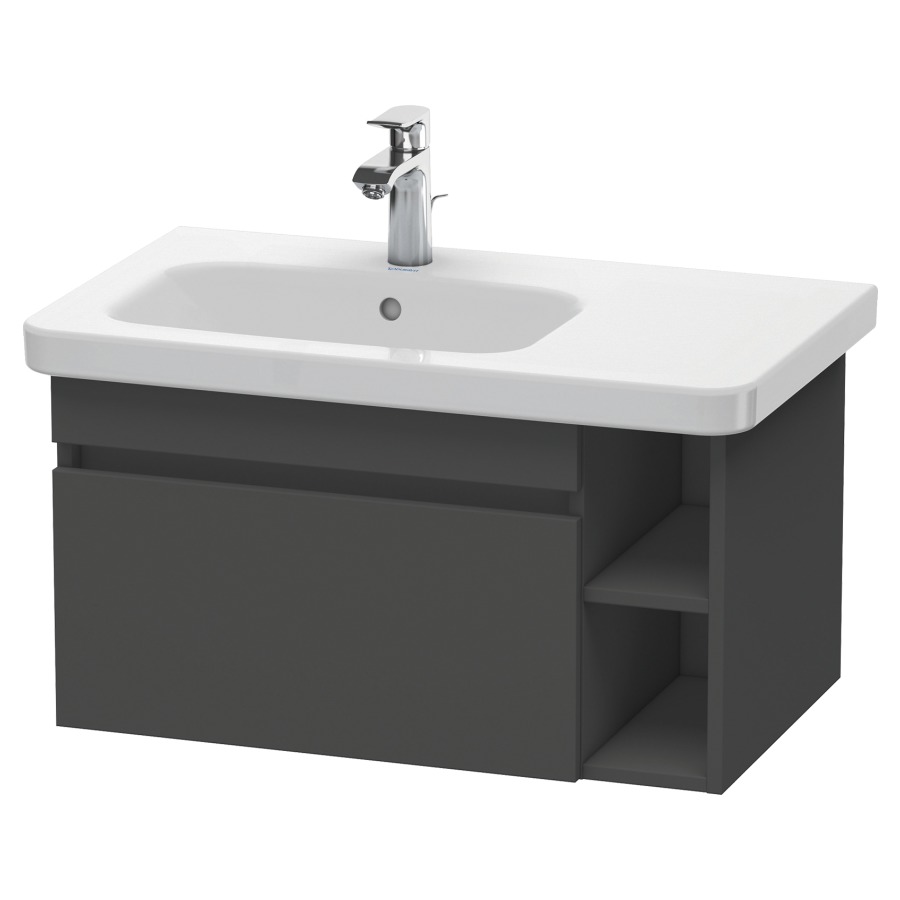 Élément inférieur DURASTYLE
73,0 x 39,8 x 44,8 cm
suspendu, élément à 1 tiroir
pour lavabo 232 012, lavabo à
gauche