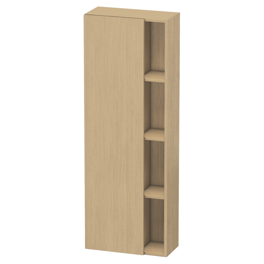 Armoire haute DURASTYLE
50,0 x 140,0 x 24 cm
armoire de tablette, 1 porte
charnières à gauche, niche
ouverte à droite, 3 tablettes