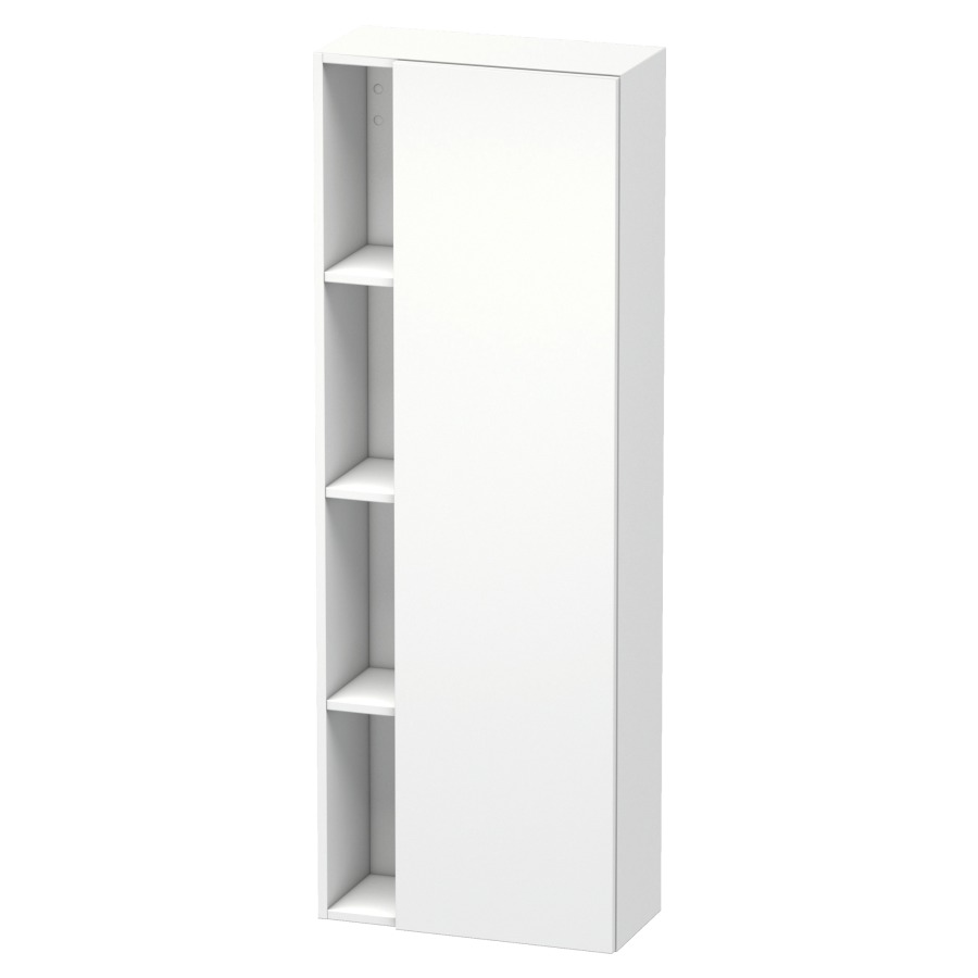 Armoire haute DURASTYLE
50,0 x 140,0 x 24,0 cm
armoire de tablette, 1 porte
charnières à droite, niche
ouverte à gauche, 3 tablettes