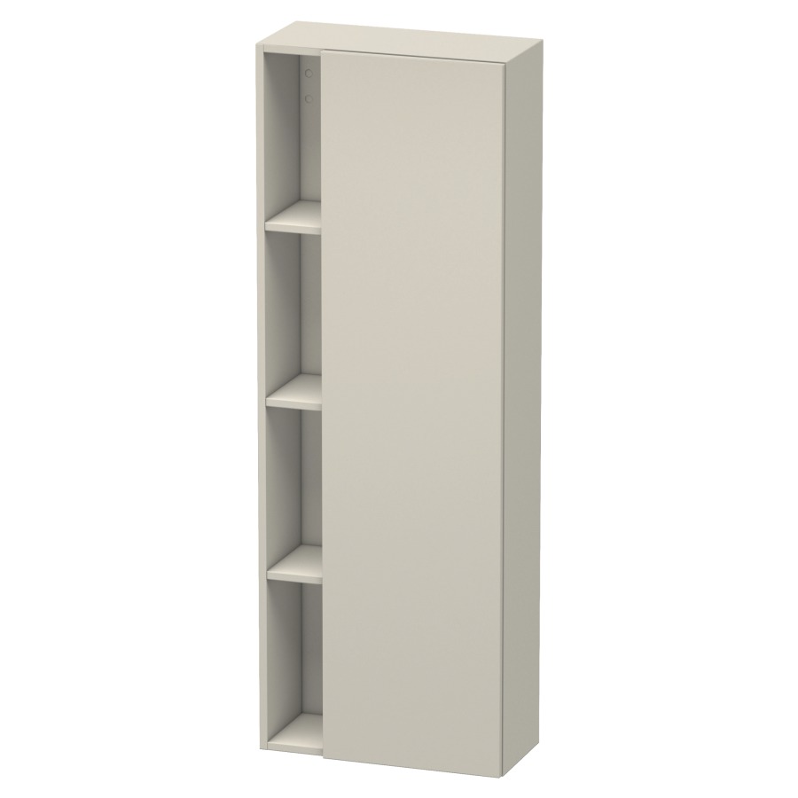 Armoire haute DURASTYLE
50,0 x 140,0 x 24,0 cm
armoire de tablette, 1 porte
charnières à droite, niche
ouverte à gauche, 3 tablettes