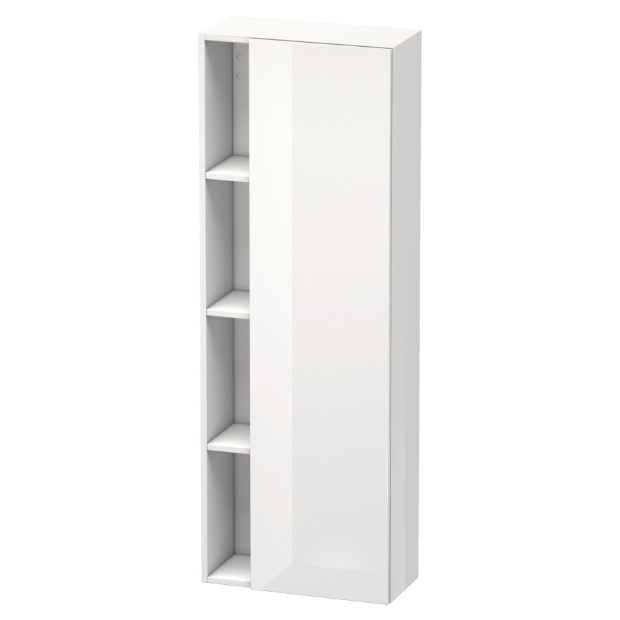 Armoire haute DURASTYLE
50,0 x 140,0 x 24,0 cm
armoire de tablette, 1 porte
charnières à droite, niche
ouverte à gauche, 3 tablettes