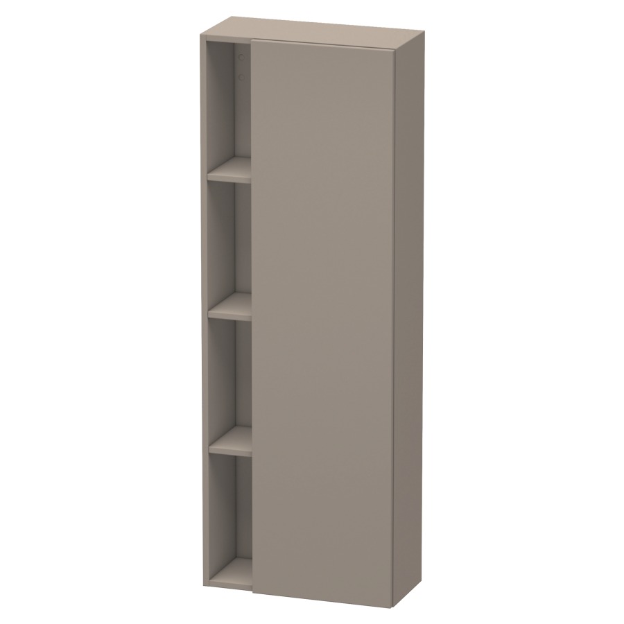 Armoire haute DURASTYLE
50,0 x 140,0 x 24,0 cm
armoire de tablette, 1 porte
charnières à droite, niche
ouverte à gauche, 3 tablettes