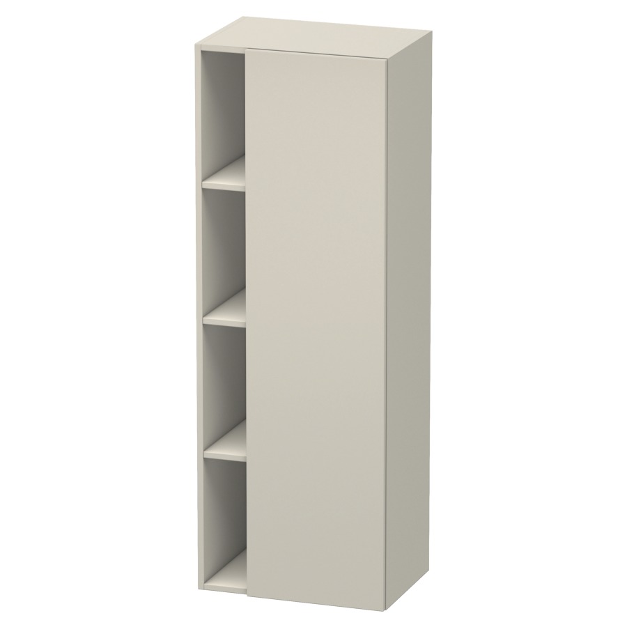 Armoire haute DURASTYLE
50,0 x 140,0 x 36,0 cm
armoire de tablette, 1 porte
charnières à droite, niche
ouverte à gauche, 3 tablettes