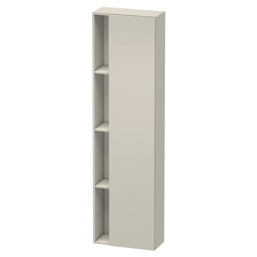 Armoire haute DURASTYLE
50,0 x 180,0 x 24,0 cm
armoire de tablette, 1 porte
charnières à droite, niche
ouverte à gauche, 3 tablettes