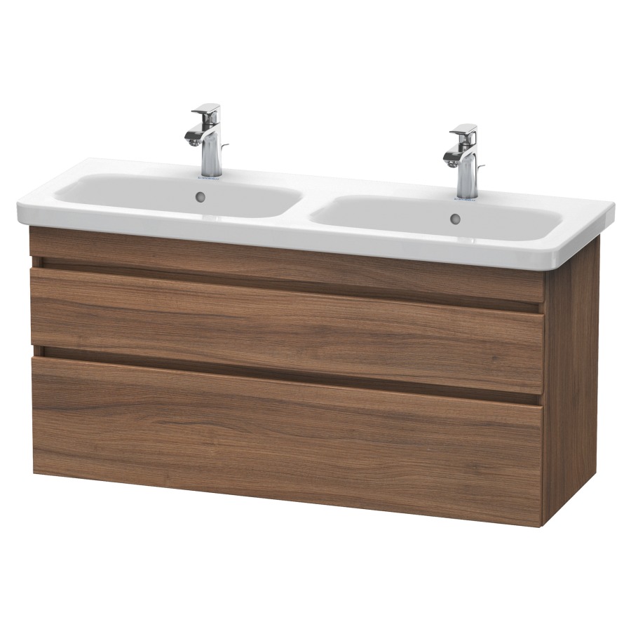 Élément inférieur DURASTYLE
123,0 x 61,0 x 44,8 cm
suspendu, élément à 2 tiroirs
découpe pour siphon et cache
métallique inslus
pour lavabo 214 033