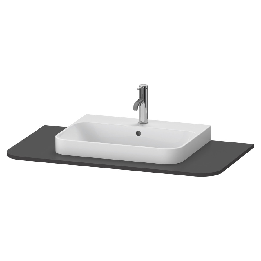 Console HAPPY D.2 PLUS
100,0 x 1,6 x 55,0 cm
pour lavabo à poser et lavabo
a encastrer, panneau console
avec 1 découpe