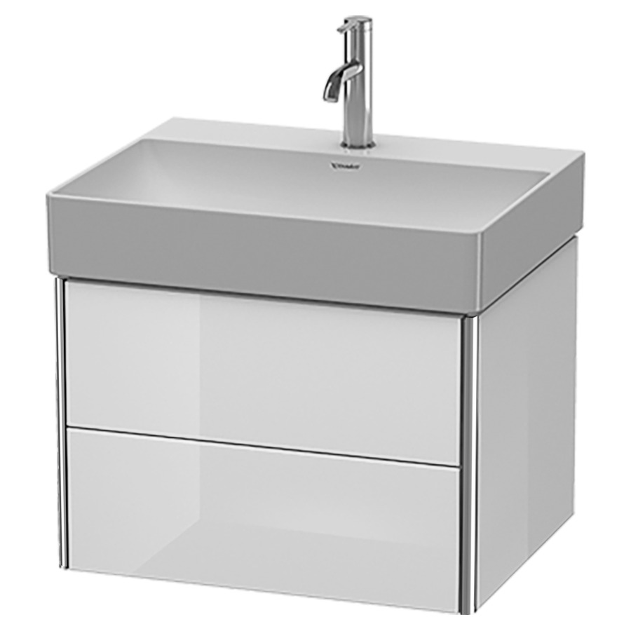 Élément inférieur XSQUARE
58,4 x 39,7 x 46,0 cm
élément à 2 tiroirs
pour lavabo 212 349/350