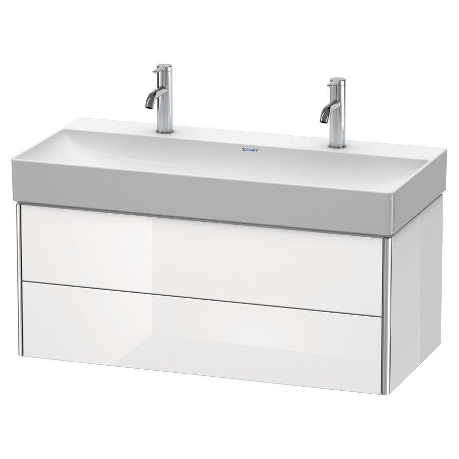 Élément inférieur XSQUARE
98,4 x 39,7 x 46,0 cm
élément à 2 tiroirs
pour lavabo 212 351/352