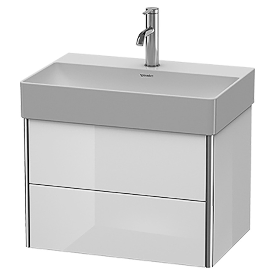Élément inférieur XSQUARE
58,4 x 39,7 x 39,0 cm
élément à 2 tiroirs
pour lavabo 212 200