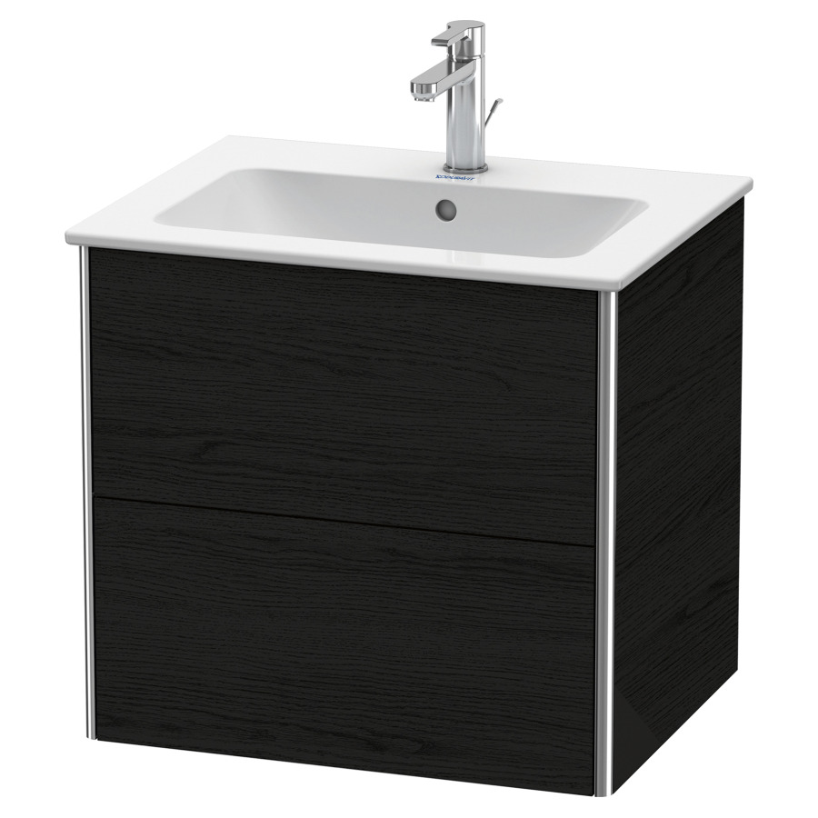 Élément inférieur XSQUARE
61,0 x 56,0 x 47,8 cm
élément à 2 tiroirs
pour lavabo 212 329
découpe de siphon inclus