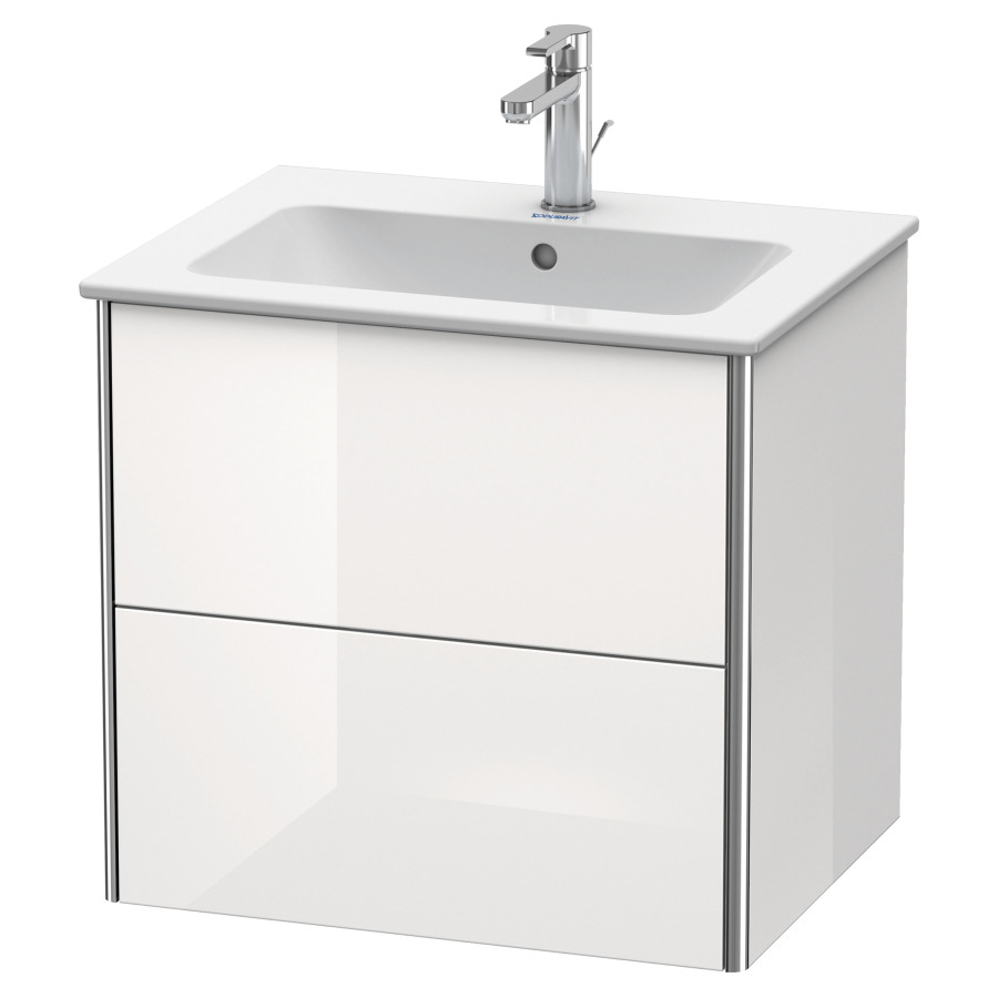 Élément inférieur XSQUARE
61,0 x 56,0 x 47,8 cm
élément à 2 tiroirs
pour lavabo 212 329
découpe de siphon inclus