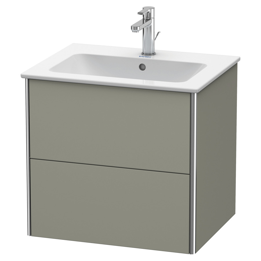 Élément inférieur XSQUARE
61,0 x 56,0 x 47,8 cm
élément à 2 tiroirs
pour lavabo 212 329
découpe de siphon inclus