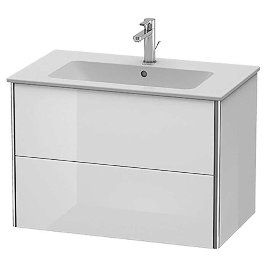 Élément inférieur XSQUARE
81,0 x 56,0 x 47,8 cm
élément à 2 tiroirs
pour lavabo 212 317
découpe de siphon inclus