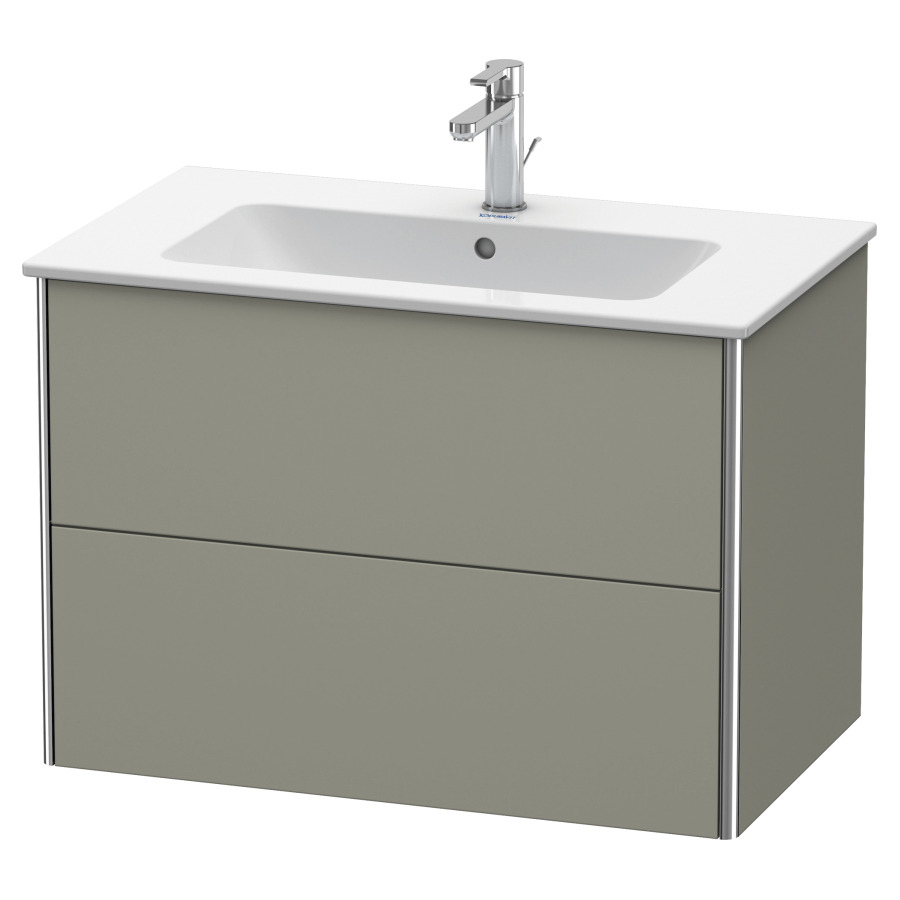 Élément inférieur XSQUARE
81,0 x 56,0 x 47,8 cm
élément à 2 tiroirs
pour lavabo 212 317
découpe de siphon inclus