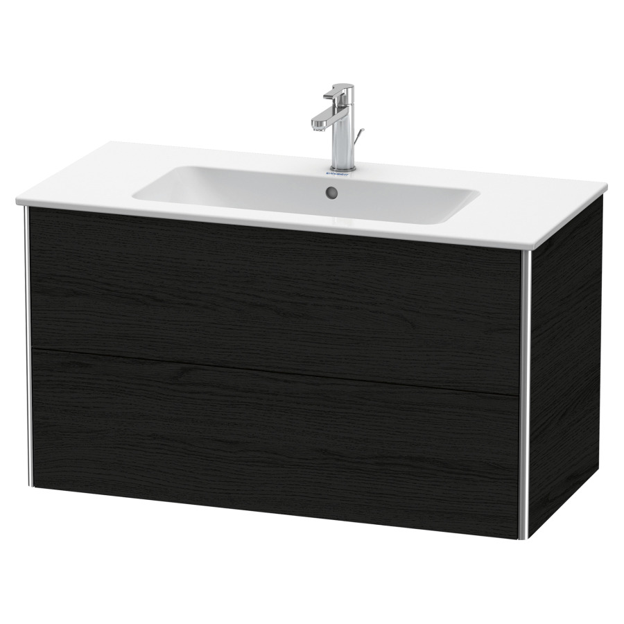 Élément inférieur XSQUARE
101,0 x 56,0 x 47,8 cm
élément à 2 tiroirs
pour lavabo 212 330
découpe de siphon inclus