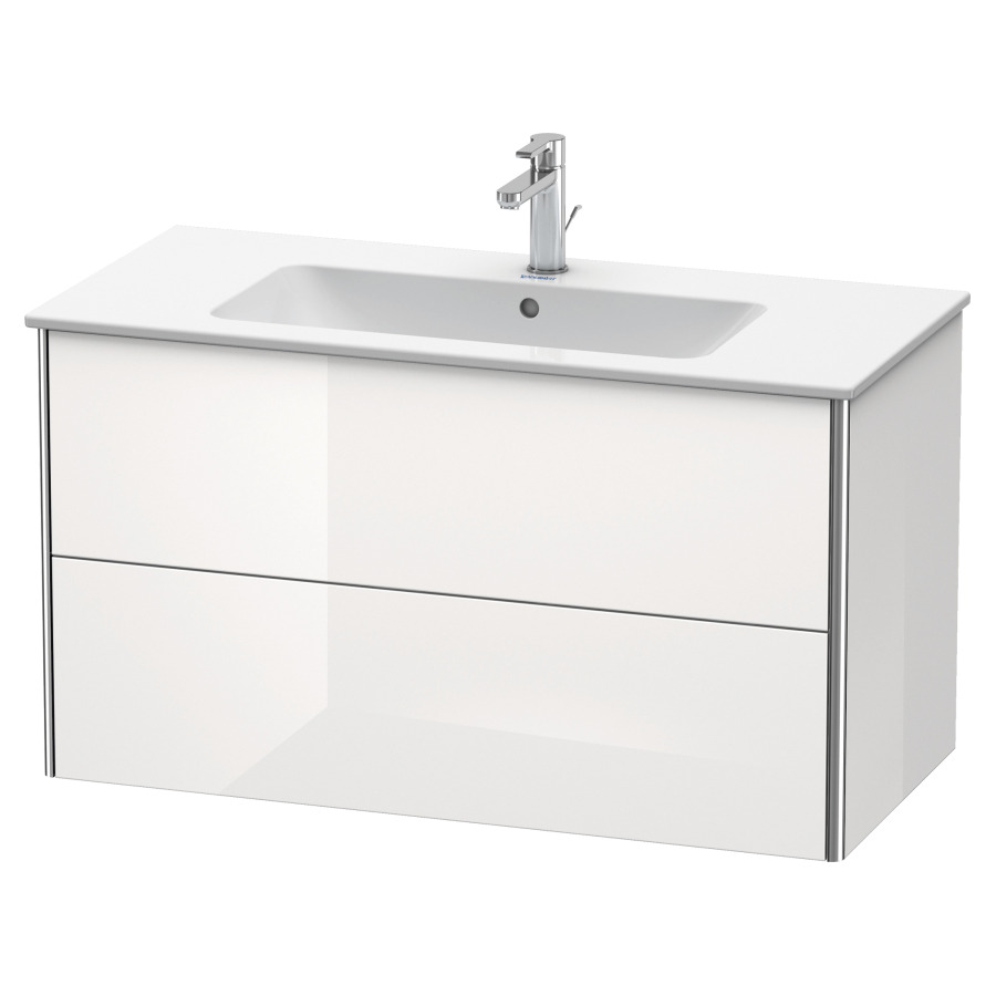 Élément inférieur XSQUARE
101,0 x 56,0 x 47,8 cm
élément à 2 tiroirs
pour lavabo 212 330
découpe de siphon inclus