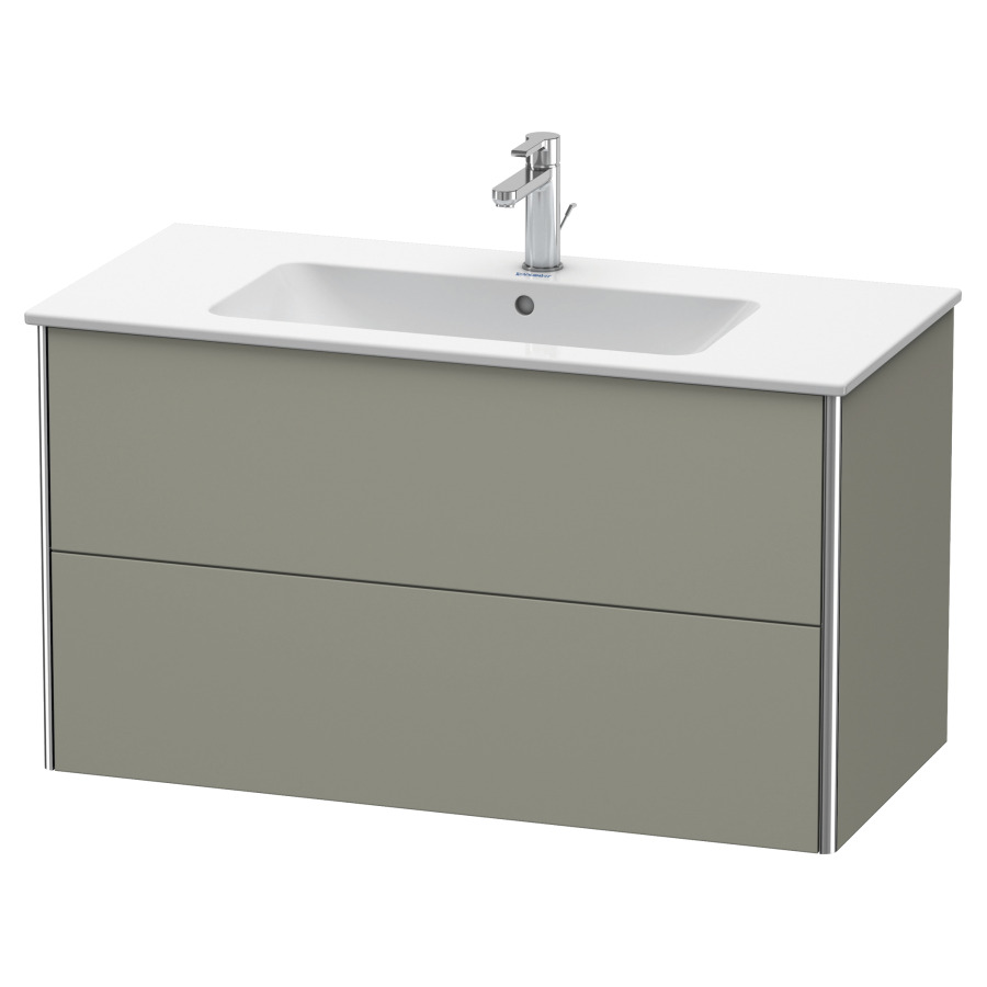 Élément inférieur XSQUARE
101,0 x 56,0 x 47,8 cm
élément à 2 tiroirs
pour lavabo 212 330
découpe de siphon inclus