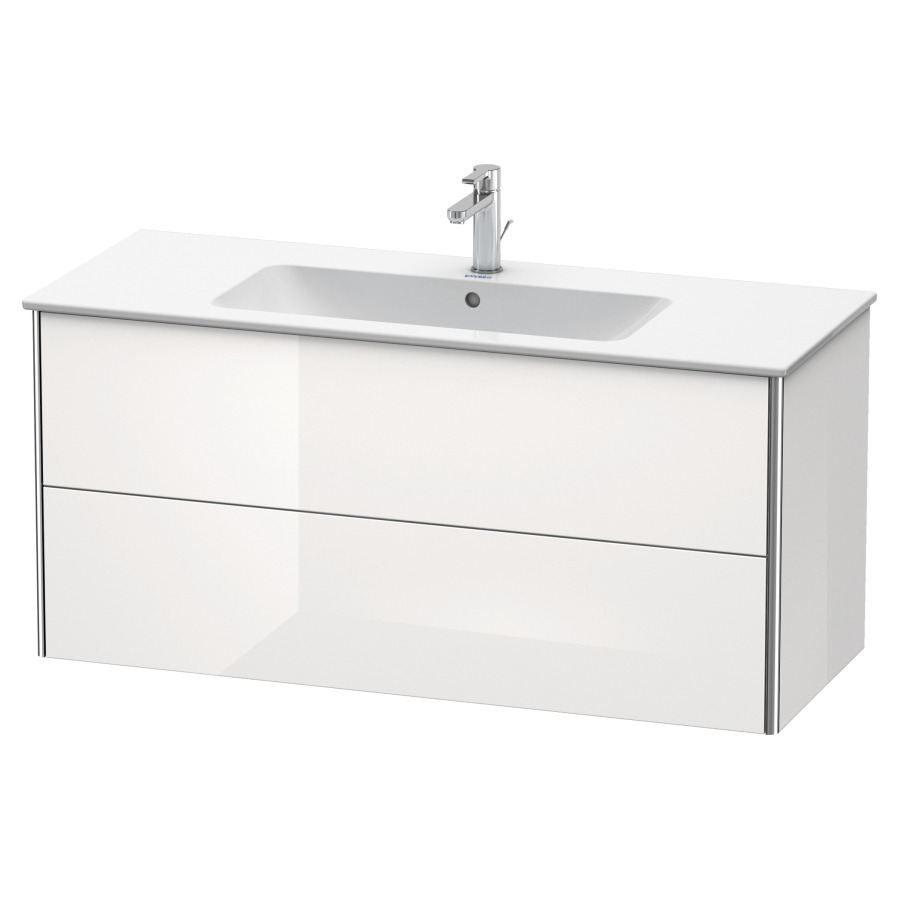 Élément inférieur XSQUARE
121,0 x 56,0 x 47,8 cm
élément à 2 tiroirs
pour lavabo 212 331
découpe de siphon inclus