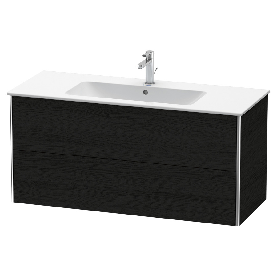 Élément inférieur XSQUARE
121,0 x 56,0 x 47,8 cm
élément à 2 tiroirs
pour lavabo 212 331
découpe de siphon inclus