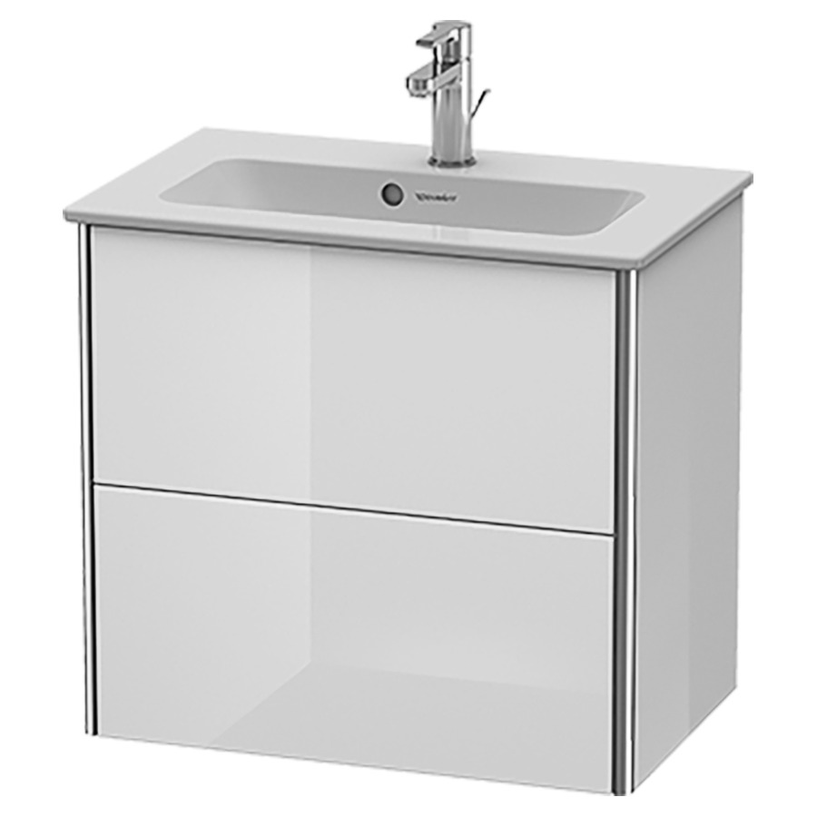 Élément inférieur XSQUARE
61,0 x 56,0 x 38,8 cm
élément à 2 tiroirs
pour lavabo 211 380
découpe de siphon inclus