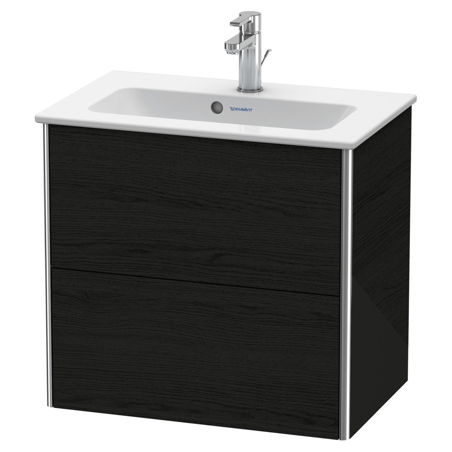 Élément inférieur XSQUARE
61,0 x 56,0 x 38,8 cm
élément à 2 tiroirs
pour lavabo 211 380
découpe de siphon inclus