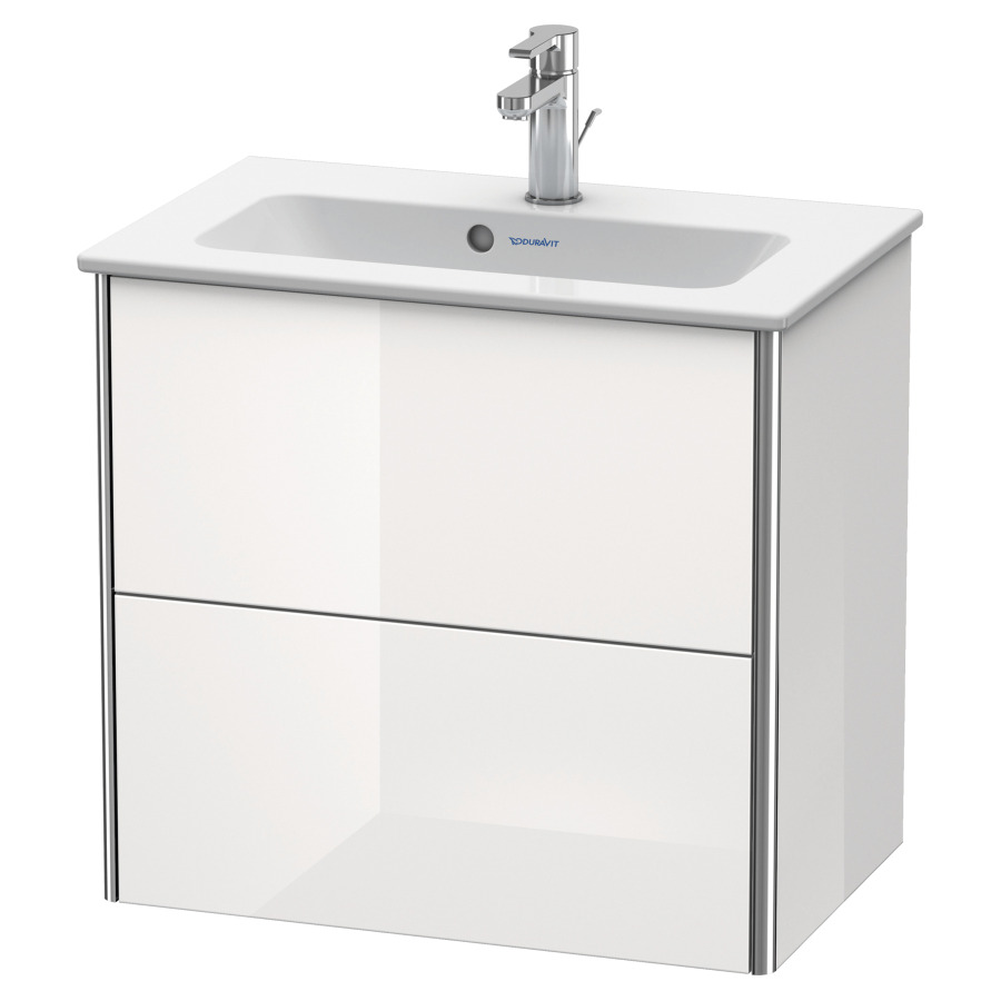 Élément inférieur XSQUARE
61,0 x 56,0 x 38,8 cm
élément à 2 tiroirs
pour lavabo 211 380
découpe de siphon inclus