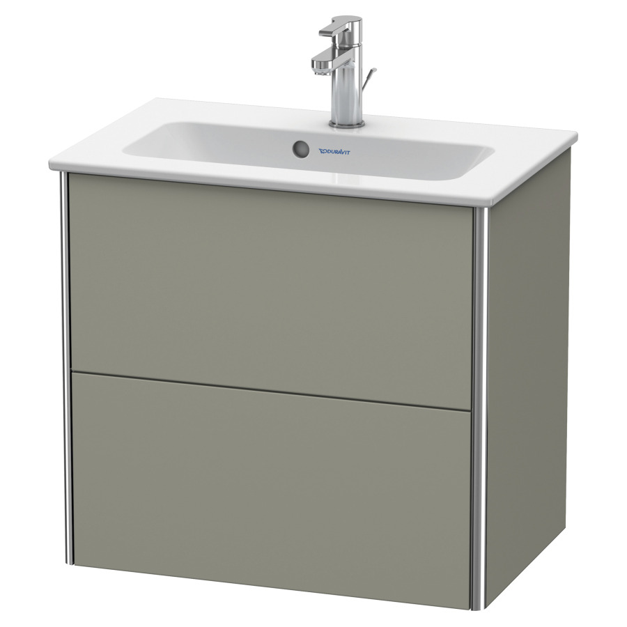 Élément inférieur XSQUARE
61,0 x 56,0 x 38,8 cm
élément à 2 tiroirs
pour lavabo 211 380
découpe de siphon inclus