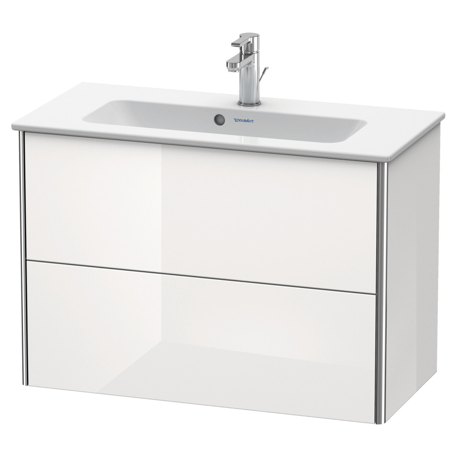 Élément inférieur XSQUARE
81,0 x 56,0 x 38,8 cm
élément à 2 tiroirs
pour lavabo 211 381
découpe de siphon inclus