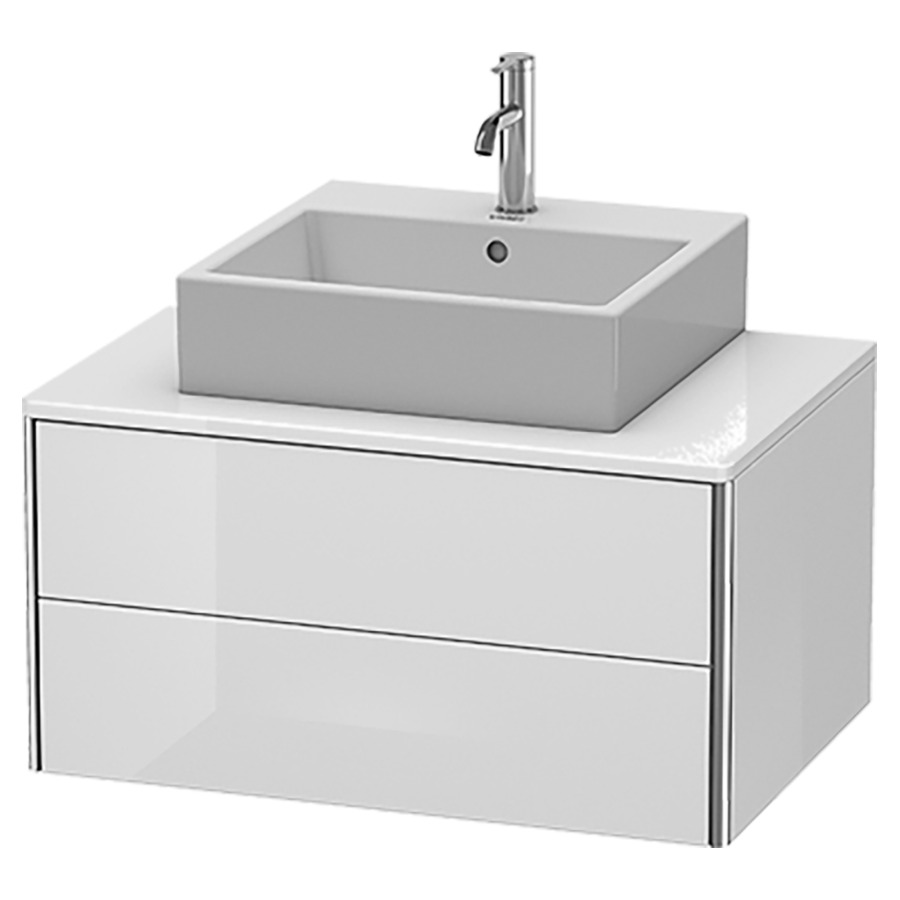 Élément inférieur XSQUARE
80,0 x 40,0 x 54,8 cm
élément à 2 tiroirs
pour console 244 544
découpe de siphon inclus