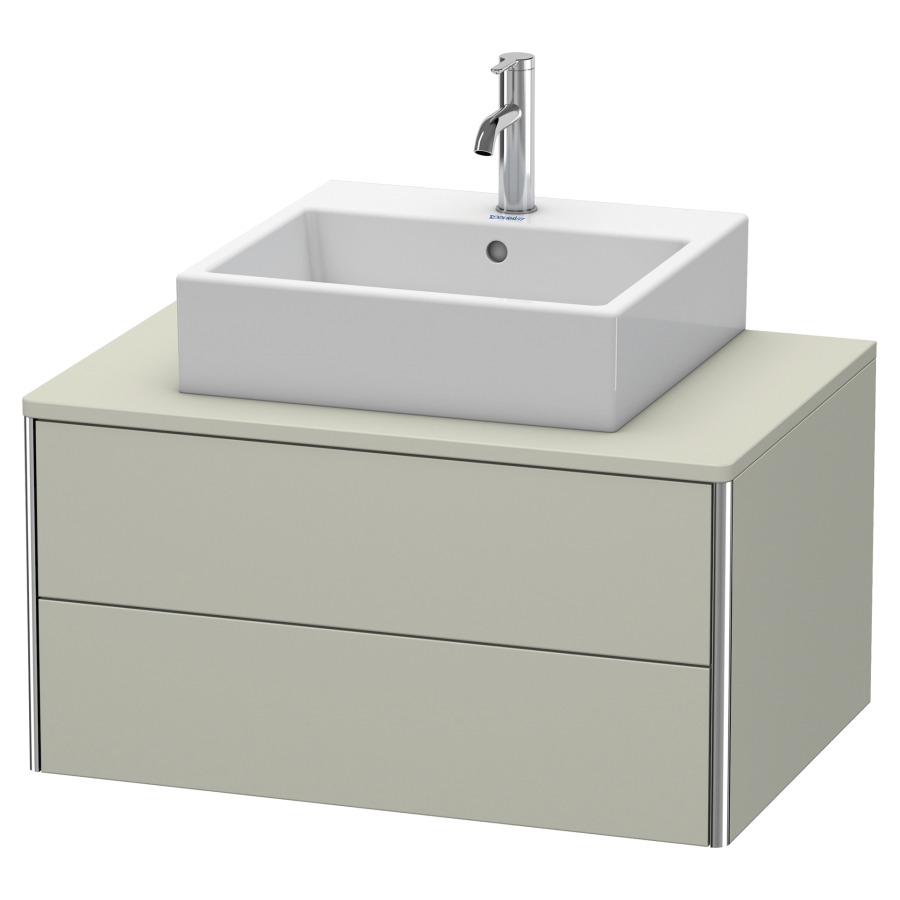 Élément inférieur XSQUARE
80,0 x 40,0 x 54,8 cm
élément à 2 tiroirs
pour console 244 544
découpe de siphon inclus