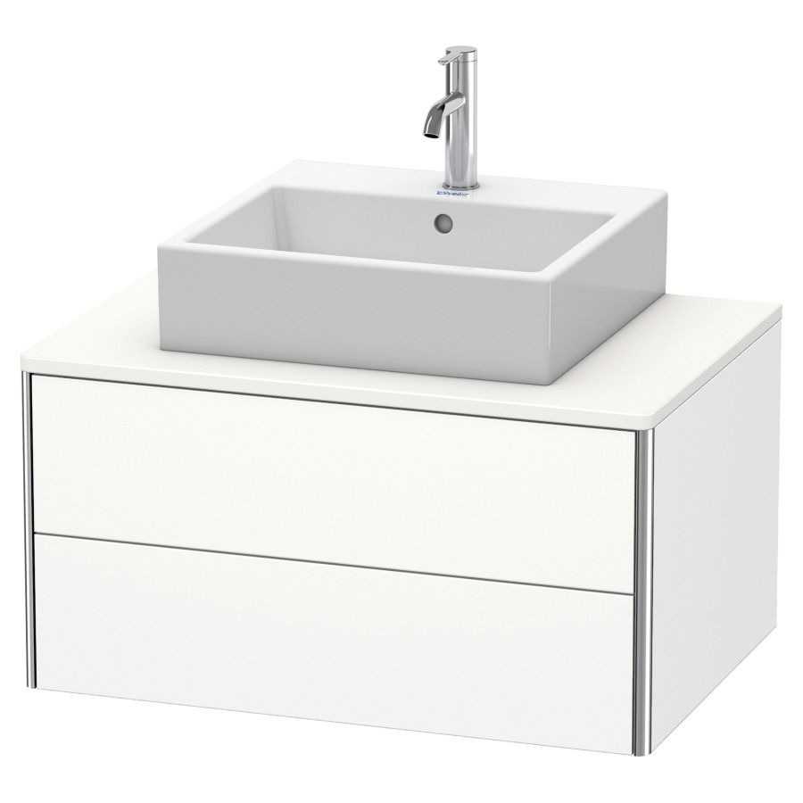 Élément inférieur XSQUARE
80,0 x 40,0 x 54,8 cm
élément à 2 tiroirs
pour console 244 544
découpe de siphon inclus