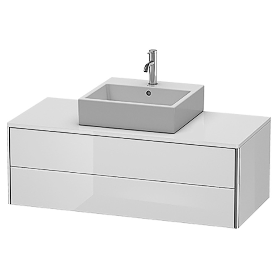 Élément inférieur XSQUARE
120,0 x 40,0 x 54,8 cm
élément à 2 tiroirs
pour console 244 546
découpe de siphon inclus
