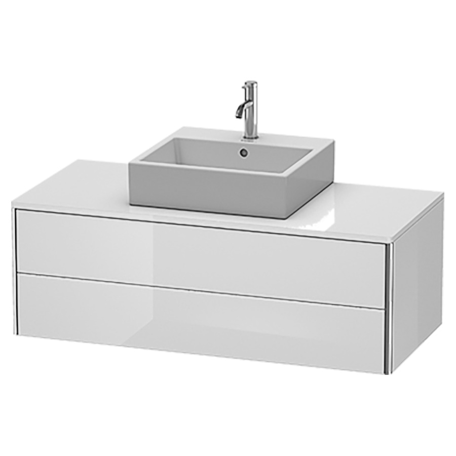 Élément inférieur XSQUARE
120,0 x 40,0 x 54,8 cm
élément à 2 tiroirs
pour console 244 546
découpe de siphon inclus